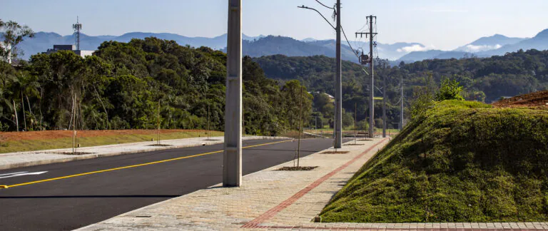 Vista aérea oficial do Loteamento Erwin Wolter concluído